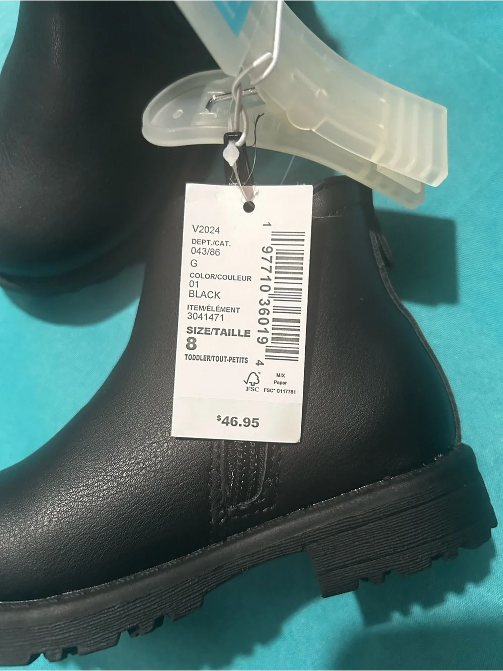 The Children's Place Black Side-Zip Kids Ankle Boots